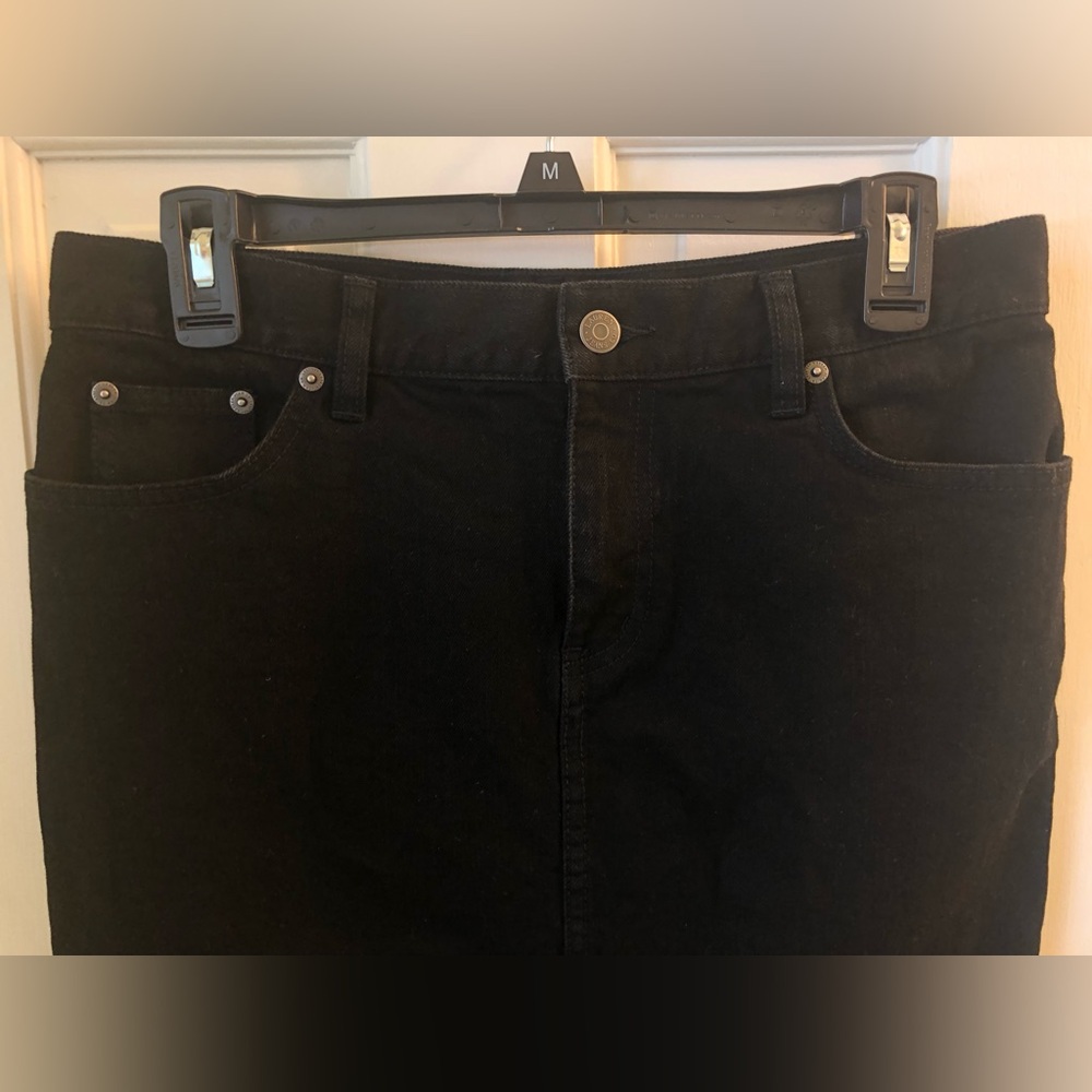Ralph Lauren Black Denim Jean Skirt - Picture 5 of 11